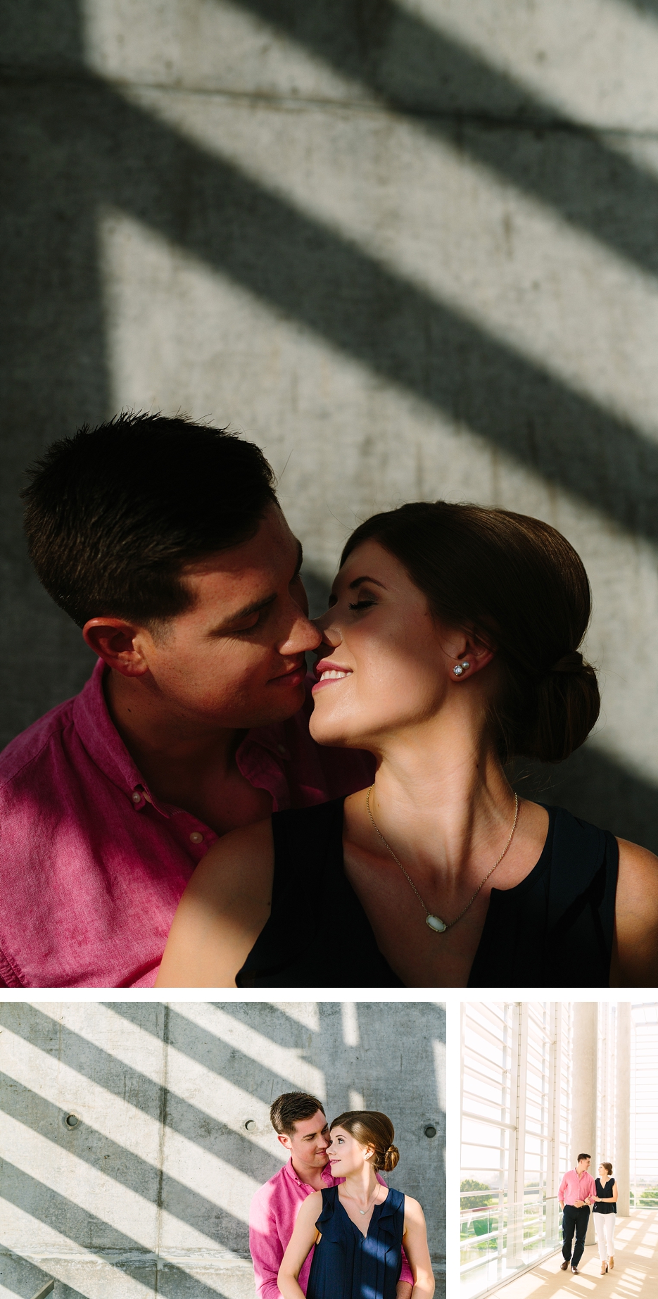 couple kissing in shadows