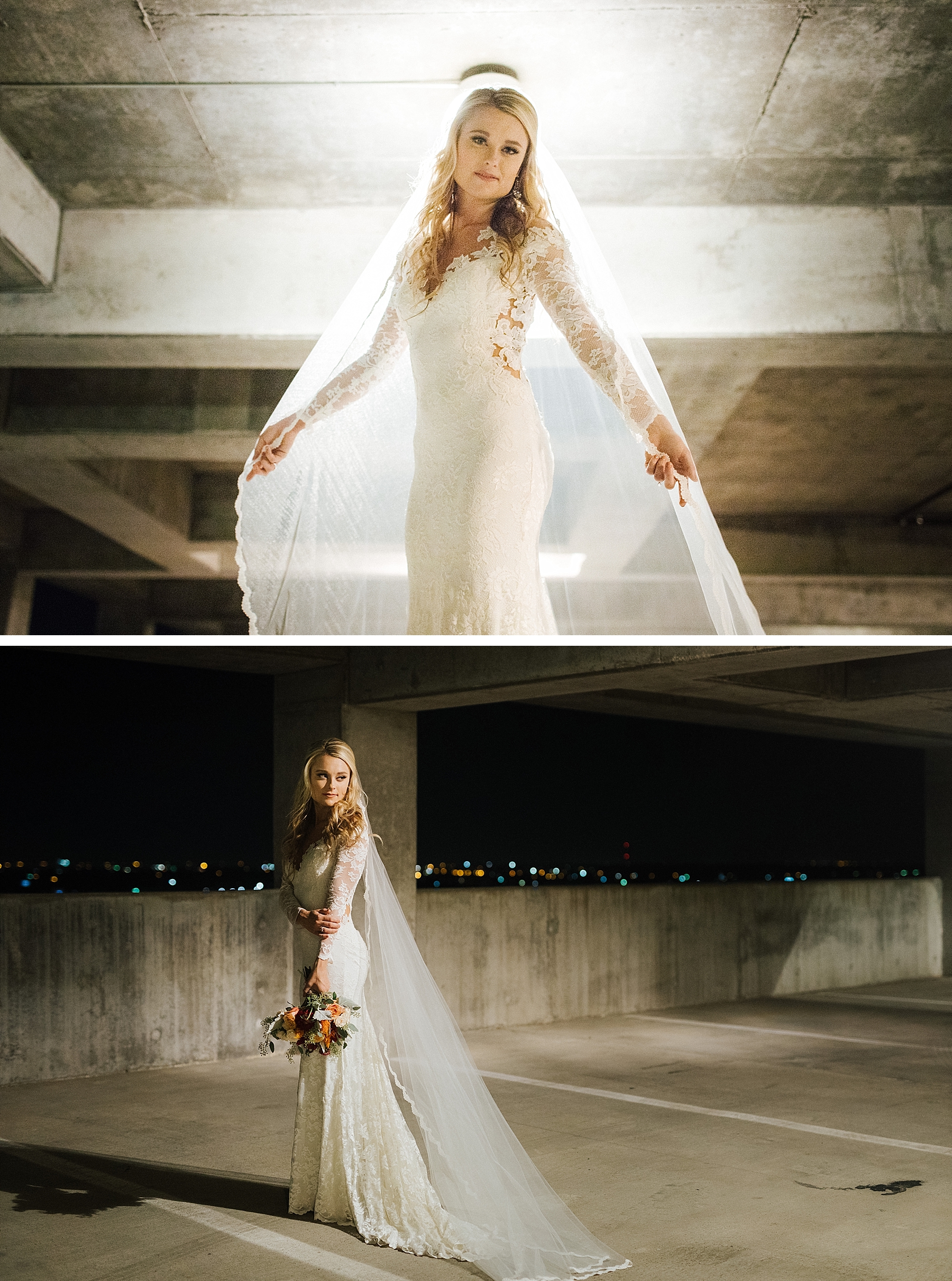 Nighttime Bridal Portraits by texas Wedding Photographer Jeff Brummett Visuals