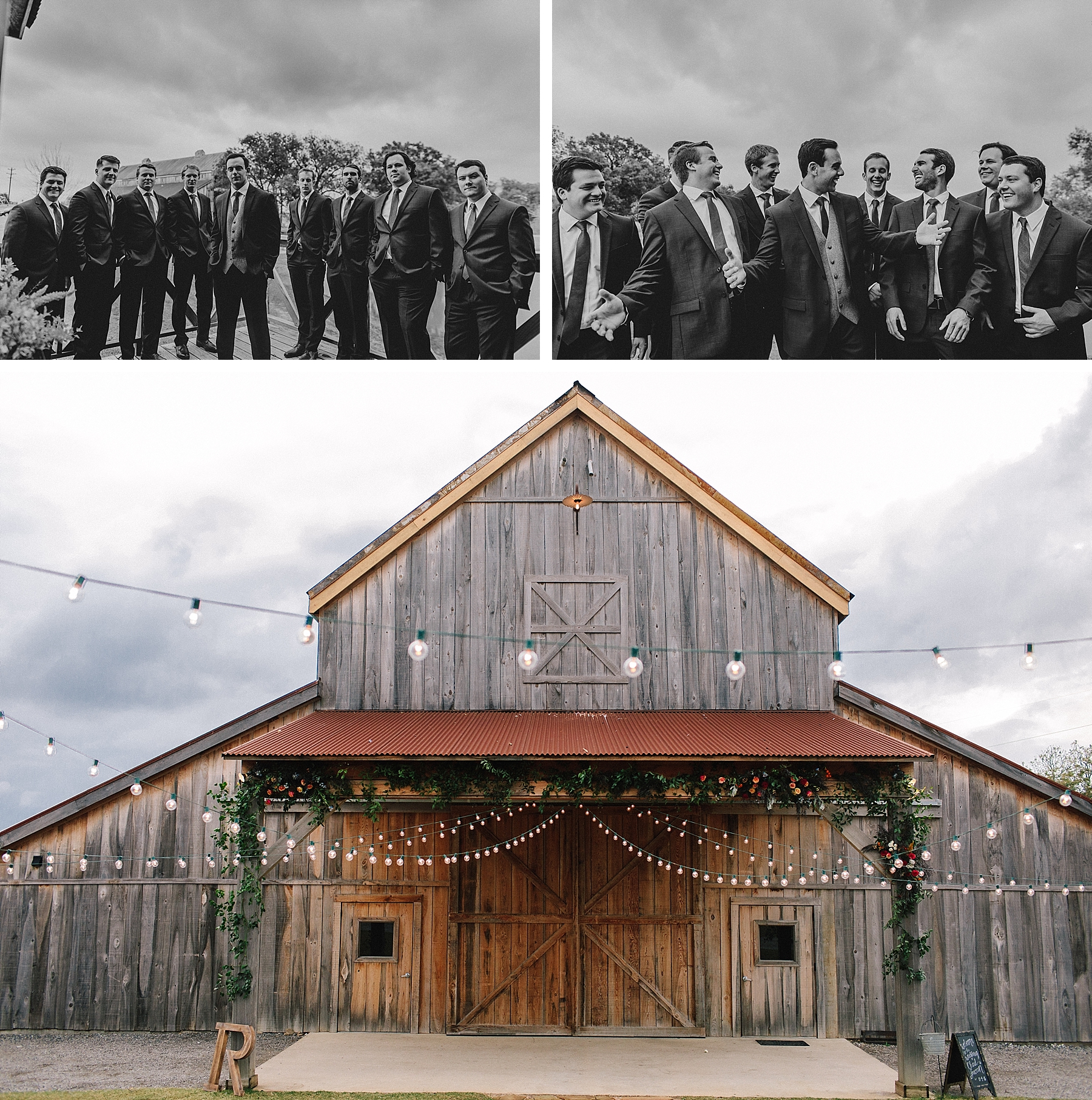 Venue at Waterstone barn Wedding groomsmen