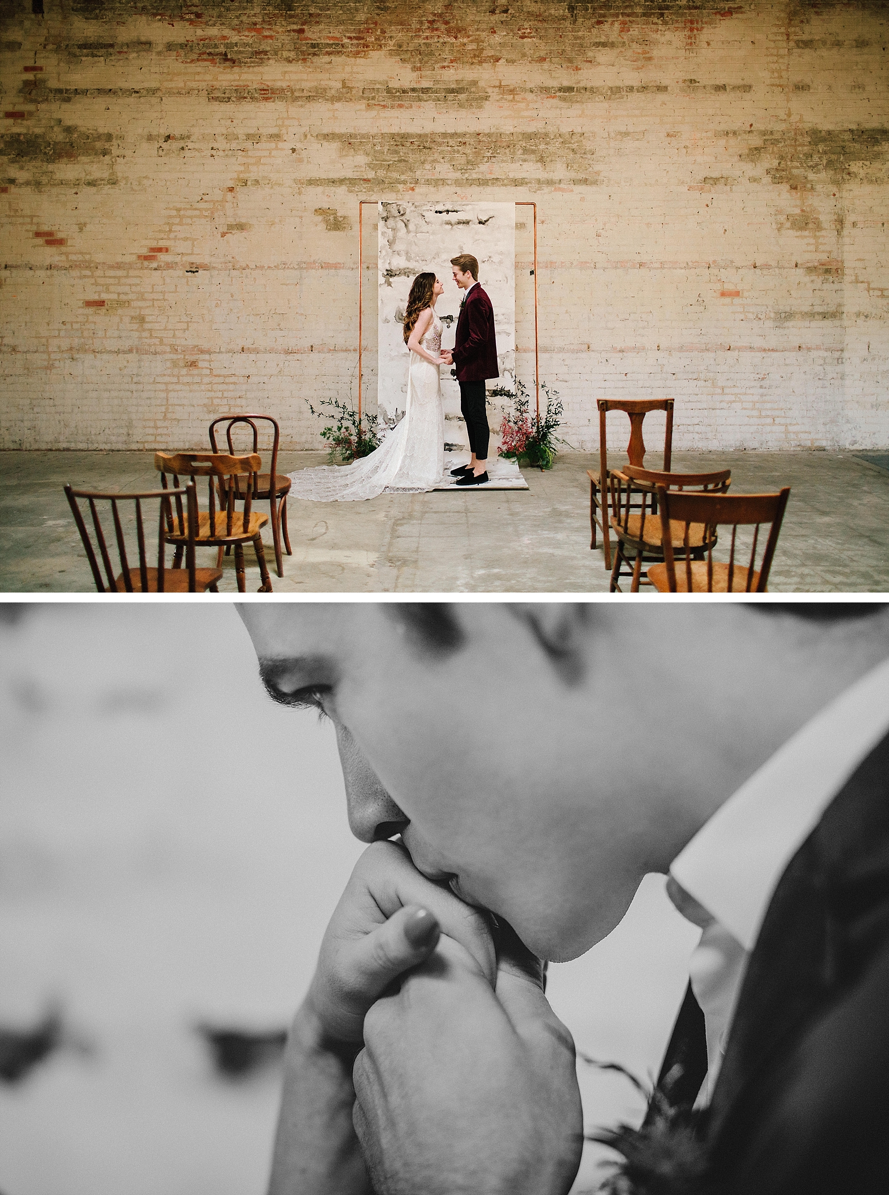 Elopement Wedding at Brake and Clutch Warehouse 