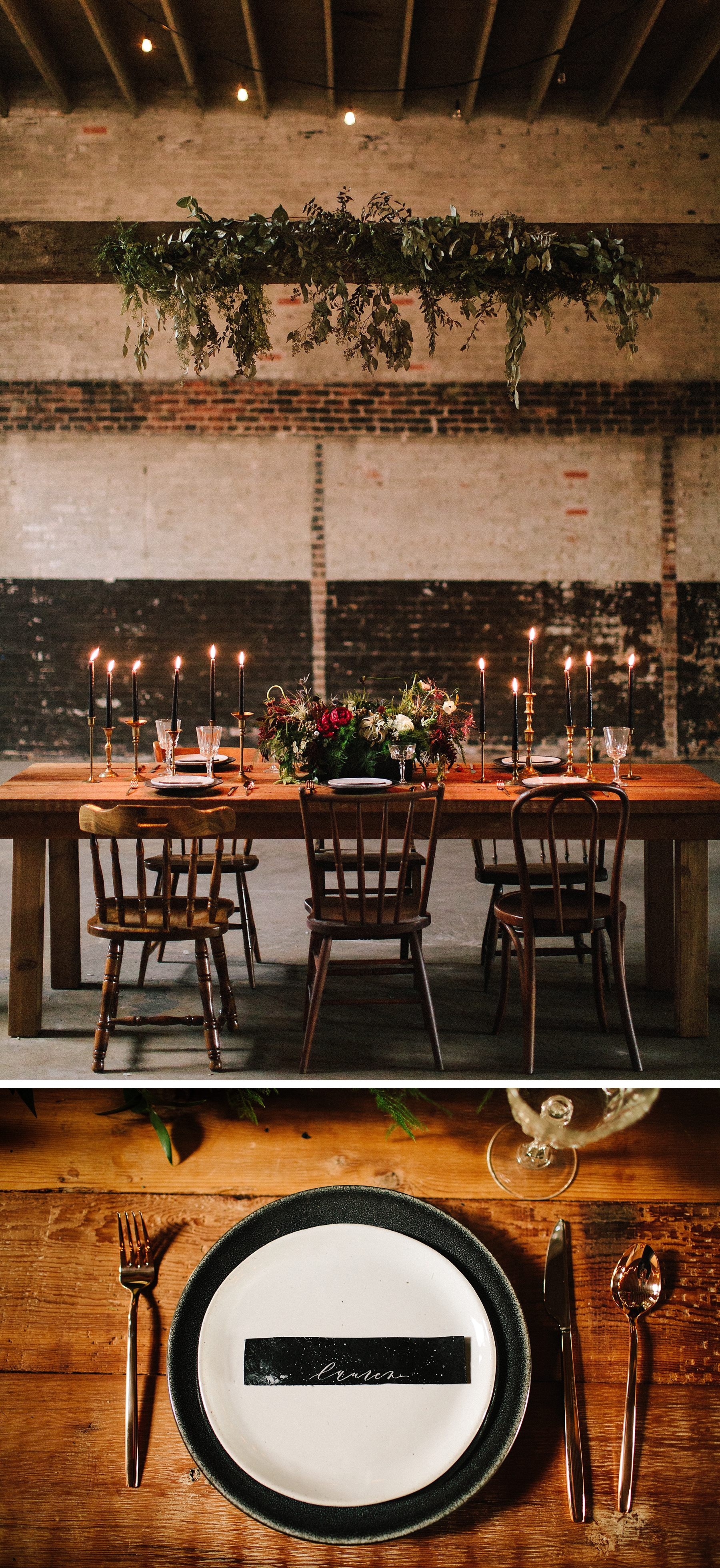 Industrial Wedding reception at Brake and Clutch Warehouse 