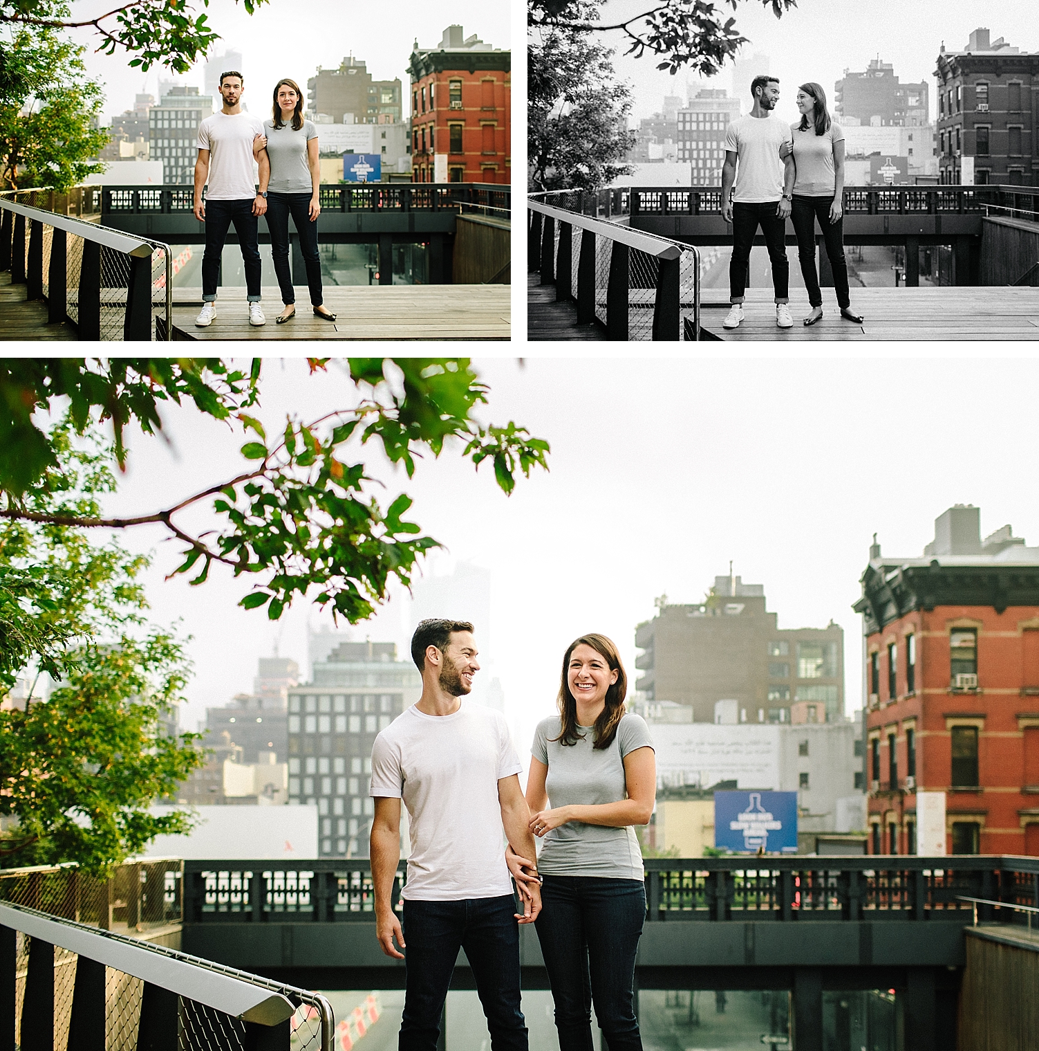 Chelsea New York City Engagement Session couple High line NYC wedding photographer