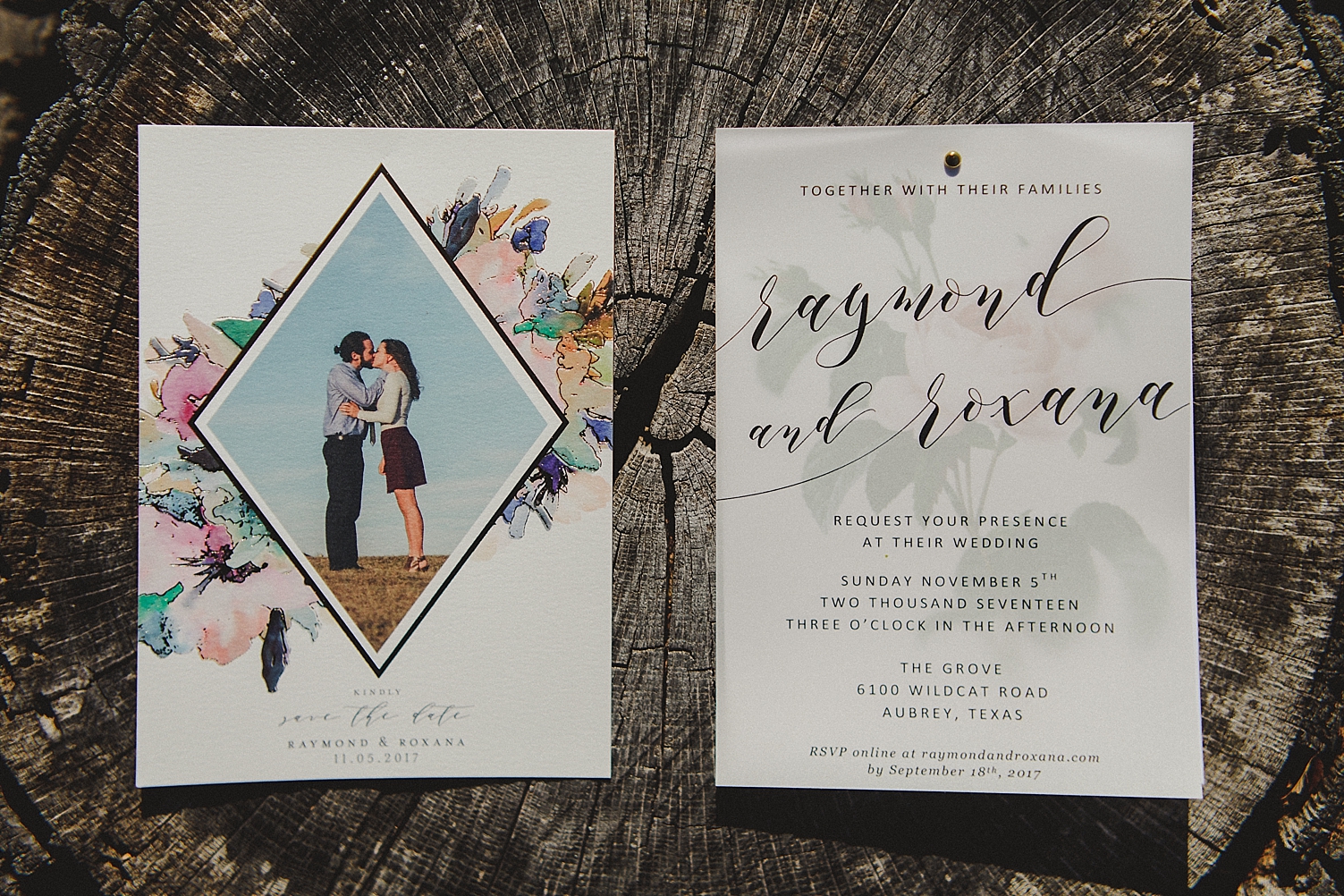 Intimate Fall Woodland Wedding | Intimate Wedding Photographer invitation