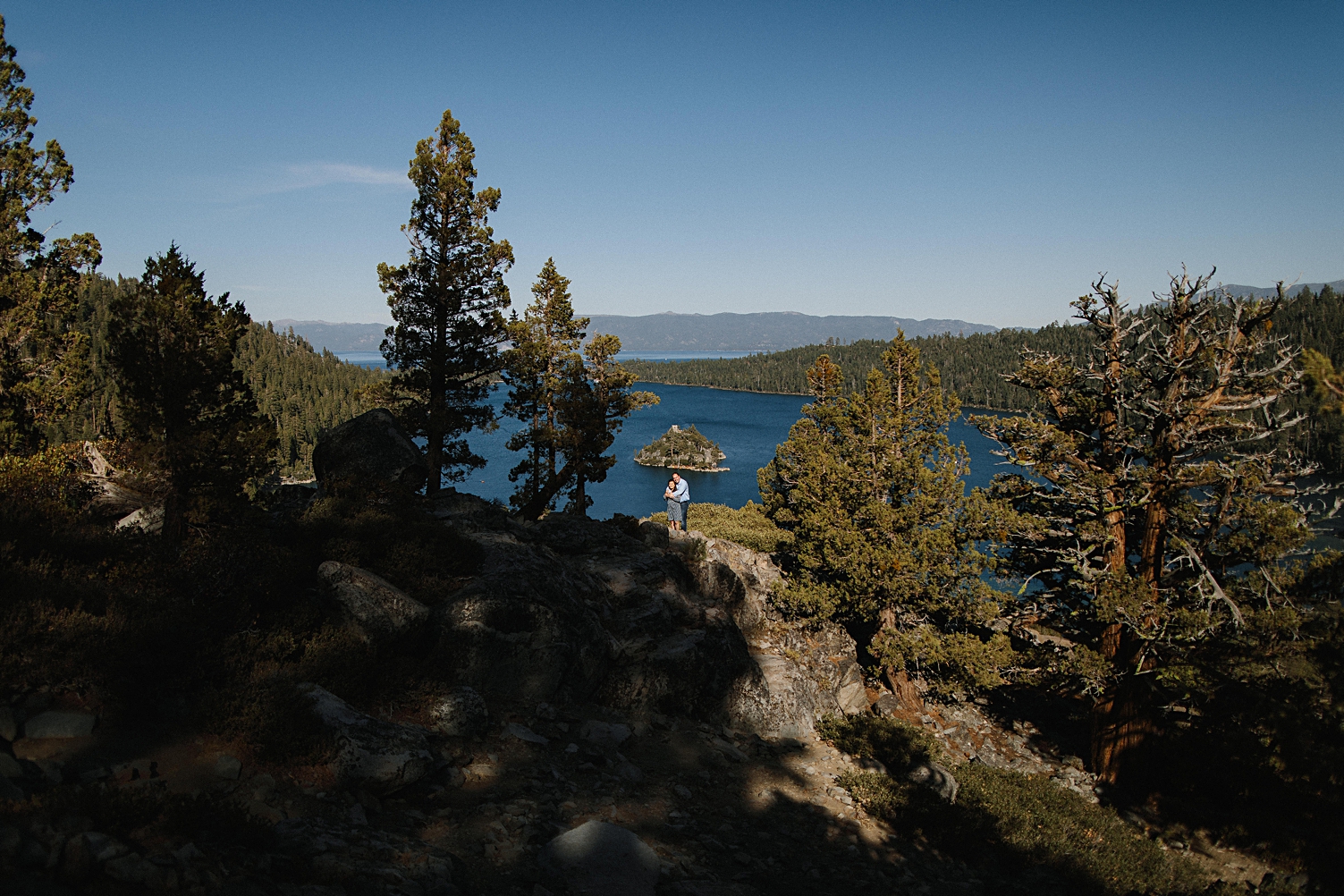 Lake Tahoe engagement session at Emerald Bay adventure