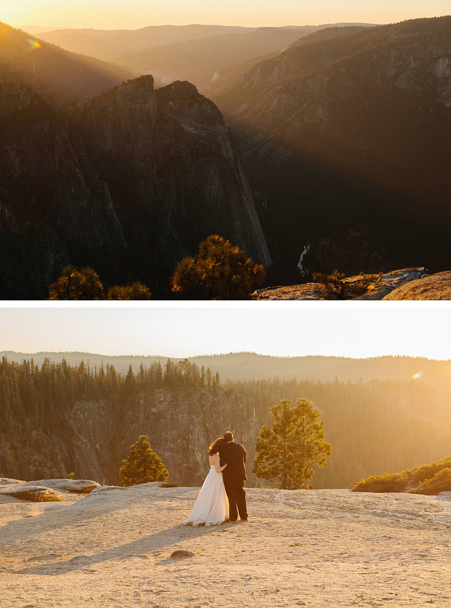Yosemite Wedding Taft Point Photographer sunset