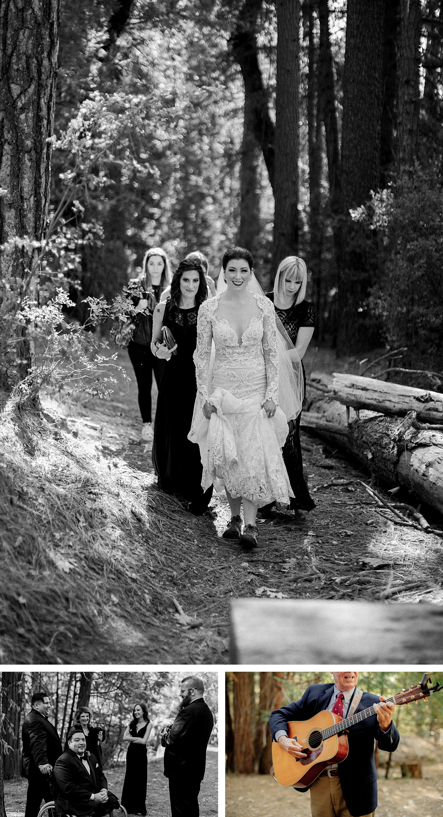 Yosemite Wedding Bride bridesmaids