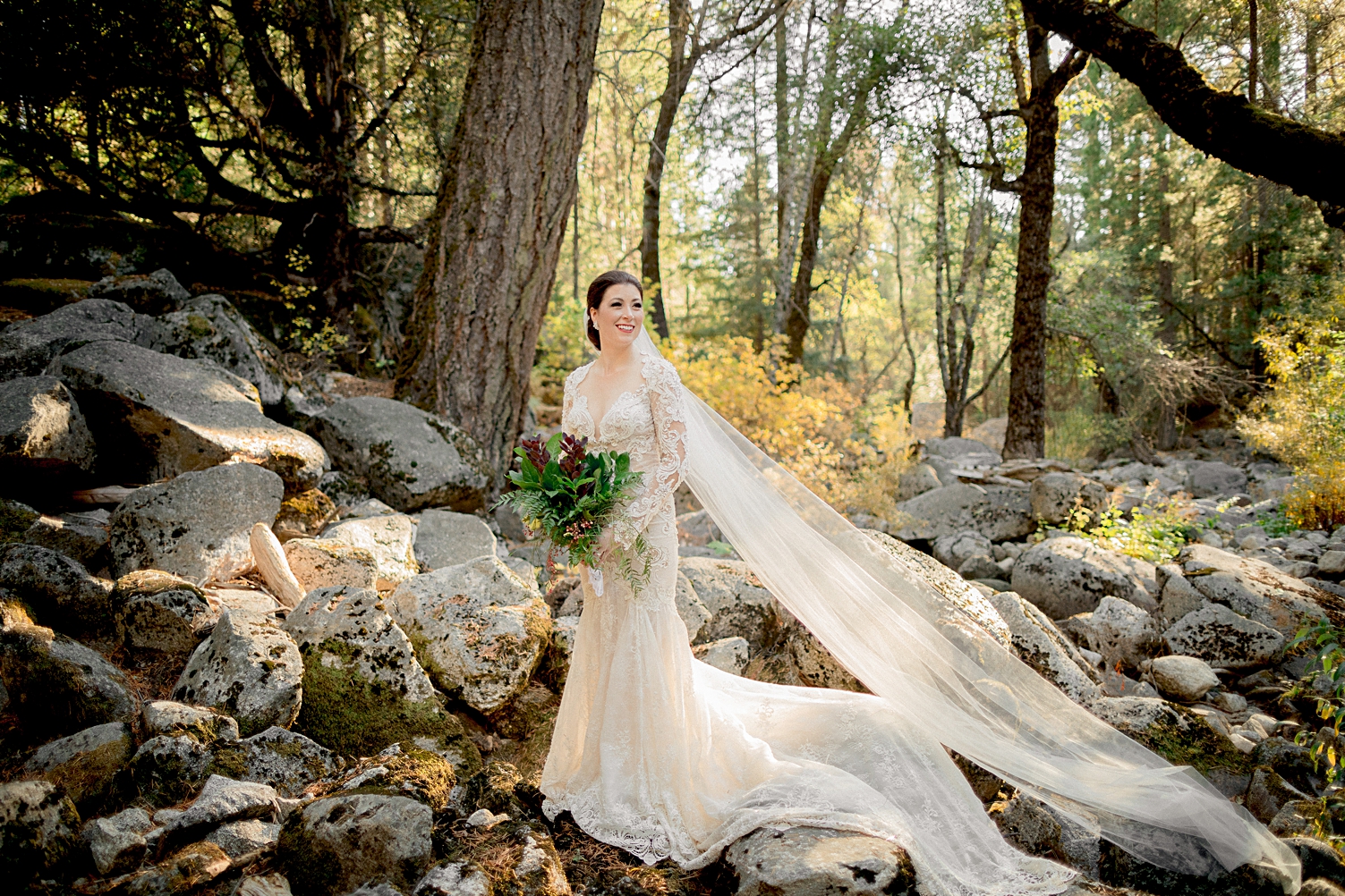 Yosemite Wedding bride