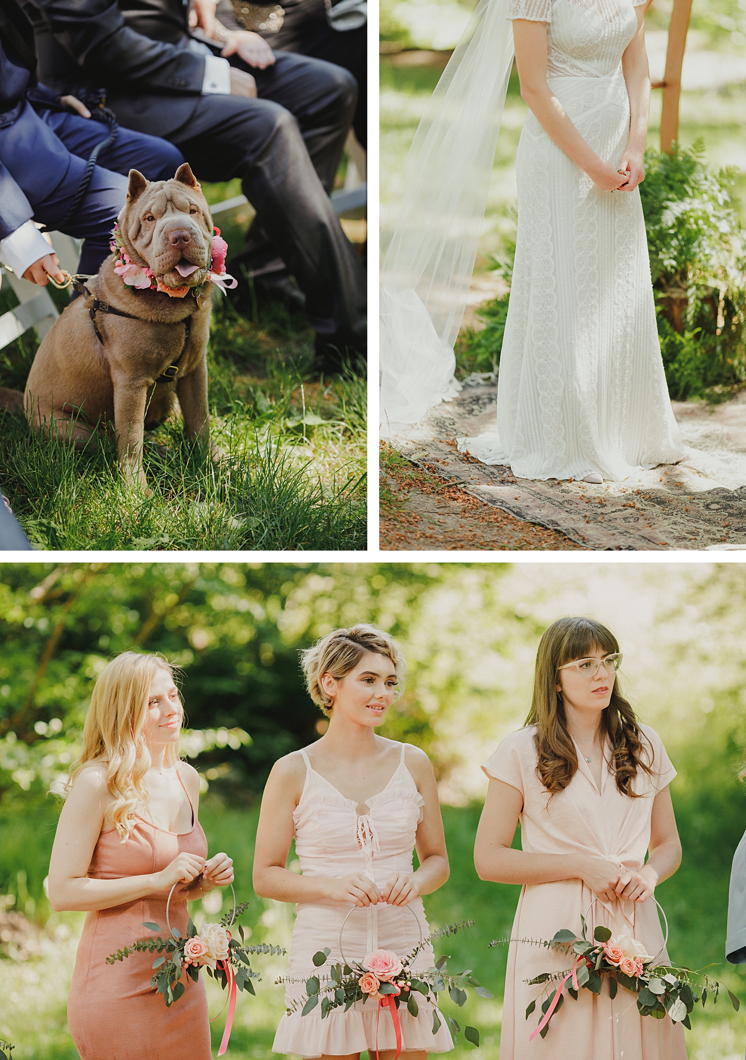 Portland Oregon wedding at Hoyt Arboretum ceremony bride