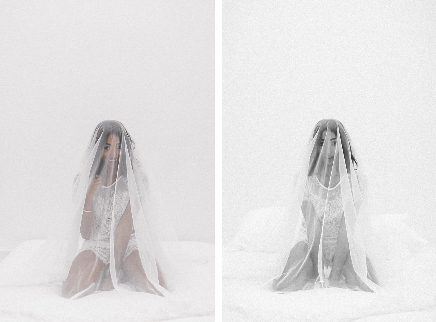 Fine art boudoir veils