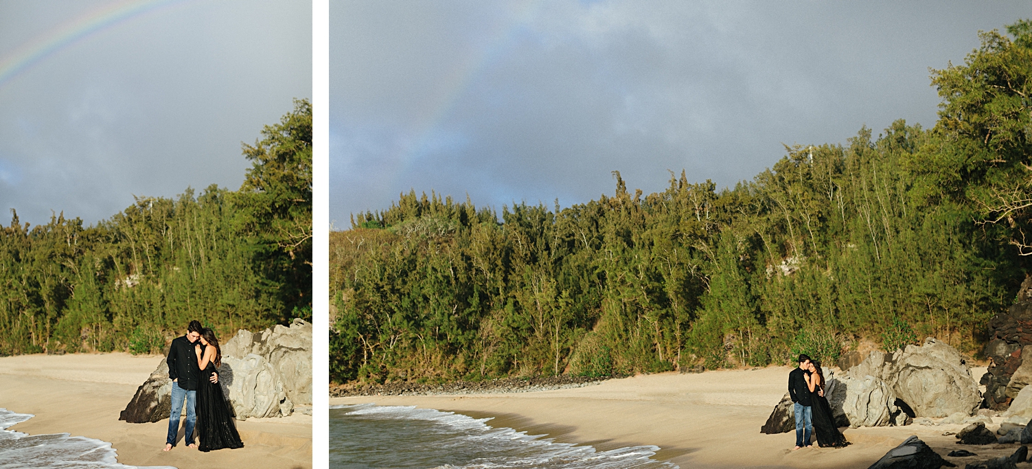 maui engagement rainbow beach
