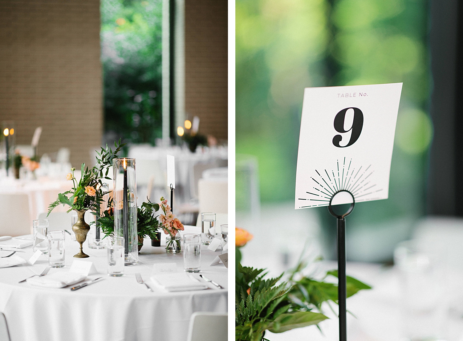 south congress hotel wedding table number reception