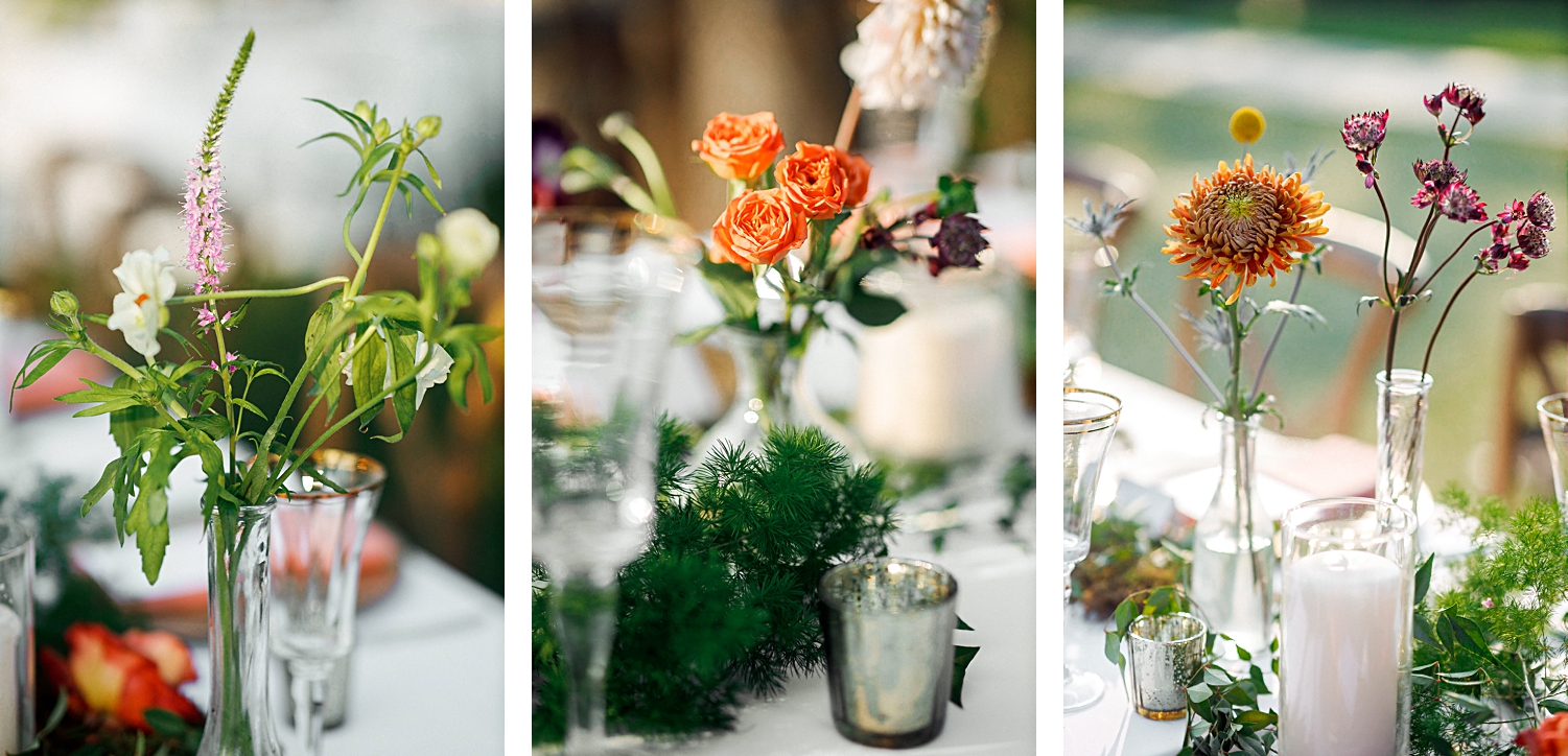 wedding reception table decor dallas arboretum outdoor centerpiece florals