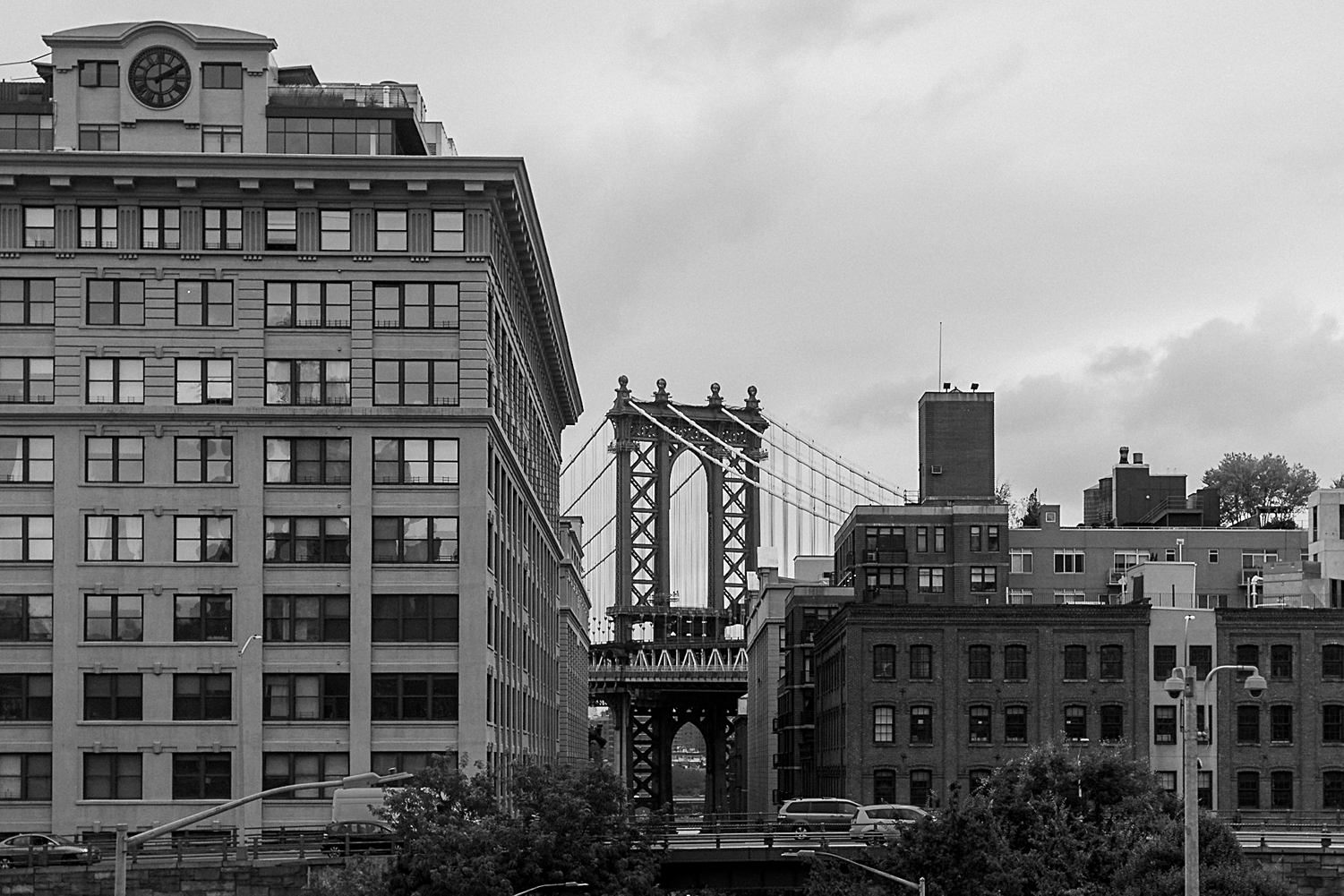 Manhattan bridge tower as seen from Brooklyn places to visit in New York